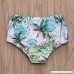 Cuekondy Toddler Girls Two Pieces Swimsuits Leaf Print Bathing Suit Halter Bow Knot Swim Top Shorts Swimwear Bikini Set Green B07QGB4666